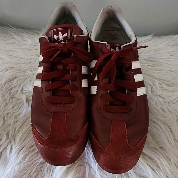 Adidas Samoa athletic shoes burgundy men's size 12 - Picture 5 of 8